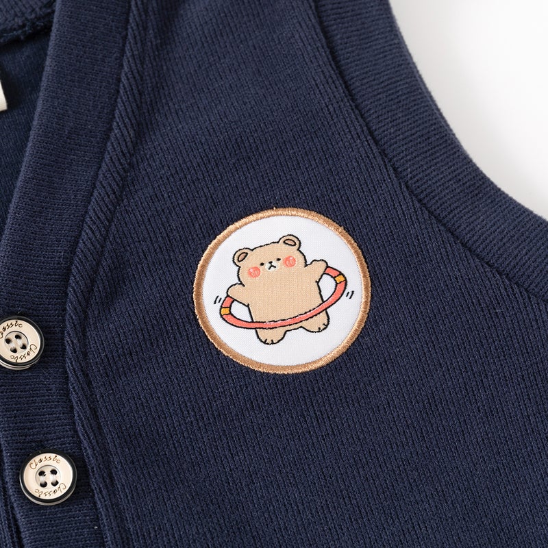 2026 Spring Children'S Vest For Boys, Cartoon Knitted Vest, Thin Outerwear For Baby Boys, Boys' Sleeveless Jacket - Image 5