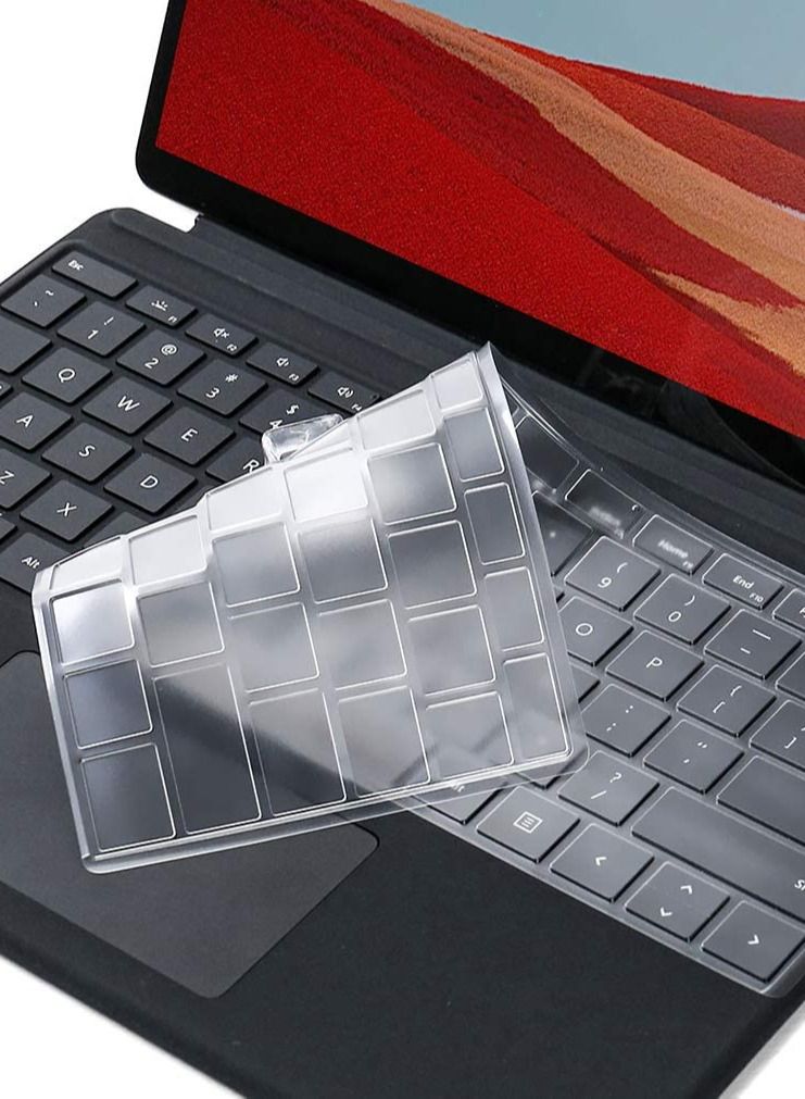 Keyboard Skin Compatible with Huawei MateBook D14 /D15 /Magicbook 14/15/16.1 , Ultra Thin Soft Clear TPU Keyboard Cover for Huawei Matebook , Clear - Image 1