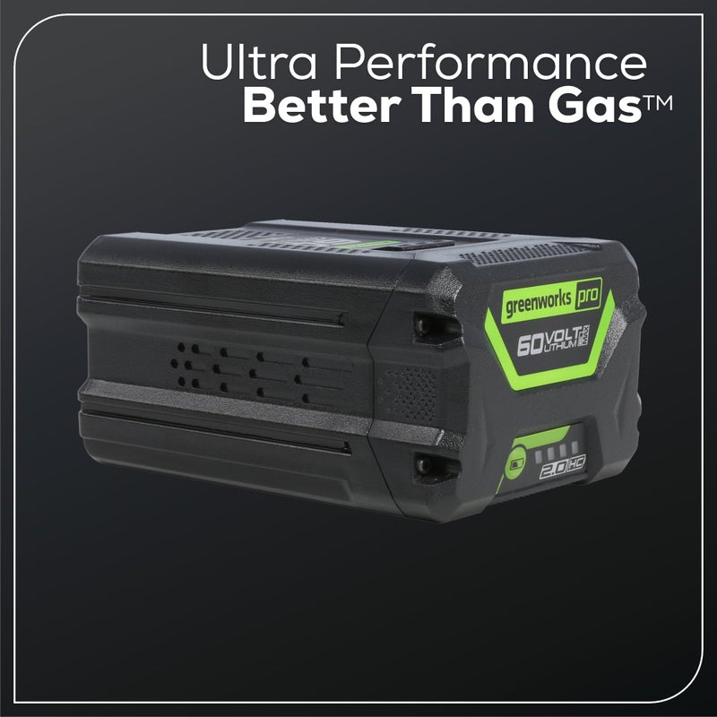 Greenworks 60V 2.0Ah High Current (Hc) Battery | Provides Fade-Free Power For Maximum Performance | Compatible With 75+ 60V Greenworks Tools - Image 2