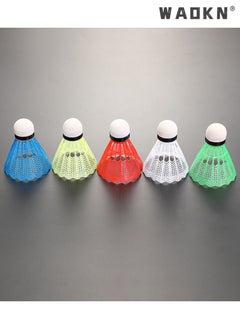 WAOKN 12 Pcs Plastic Badminton Shuttlecocks with Great Stability and Durability Badminton Birdie Balls Indoor Outdoor Sport Training Badminton Ball,Sports Stuff Sports Goods Sports Supplies（Multicolour）  - Image 5
