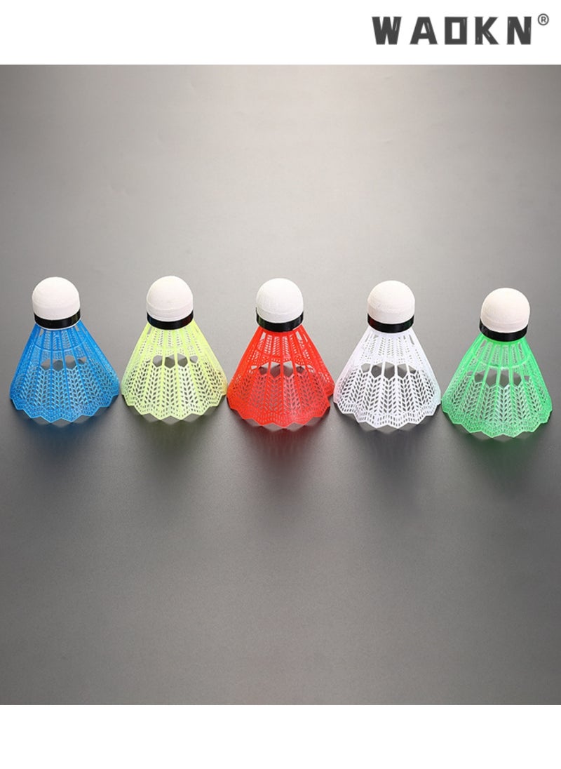 WAOKN 12 Pcs Plastic Badminton Shuttlecocks with Great Stability and Durability Badminton Birdie Balls Indoor Outdoor Sport Training Badminton Ball,Sports Stuff Sports Goods Sports Supplies（Multicolour）  - Image 5