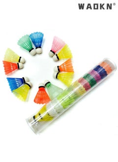 WAOKN 12 Pcs Plastic Badminton Shuttlecocks with Great Stability and Durability Badminton Birdie Balls Indoor Outdoor Sport Training Badminton Ball,Sports Stuff Sports Goods Sports Supplies（Multicolour）  - Image 4