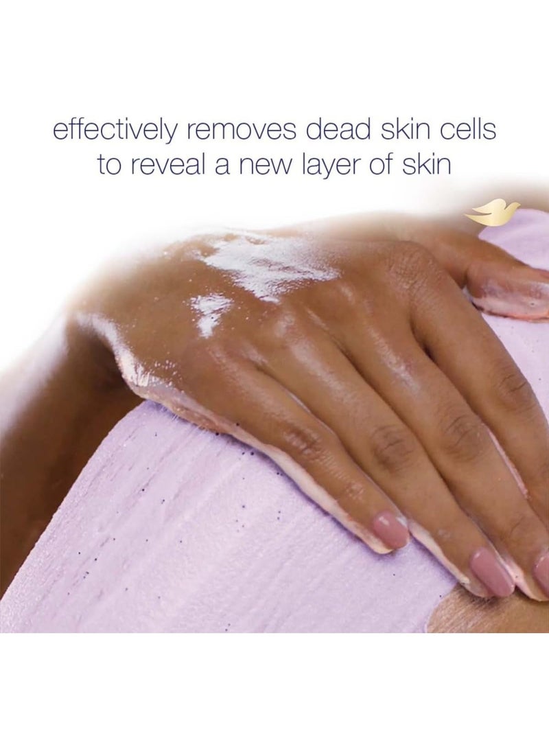 دوف مقشر الجسم من دوف، بخلاصة اللافندر المطحون وحليب جوز الهند، 10.5 أونصة - Image 2