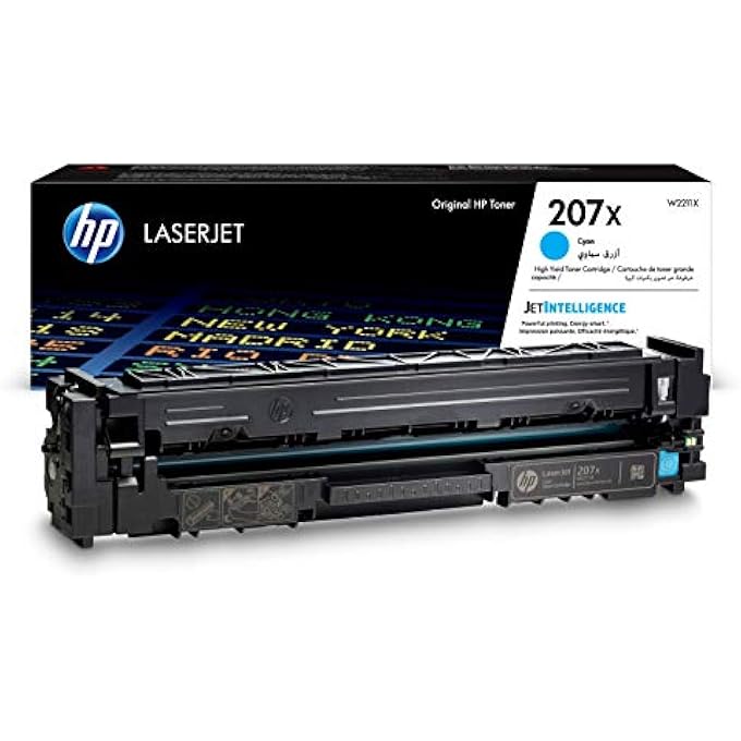 HEWLETT PACKARD SET OF 4 GENUINE 207X BLACK CYAN MAGENTA YELLOW LASERJET TONER CARTRIDGES - Image 3