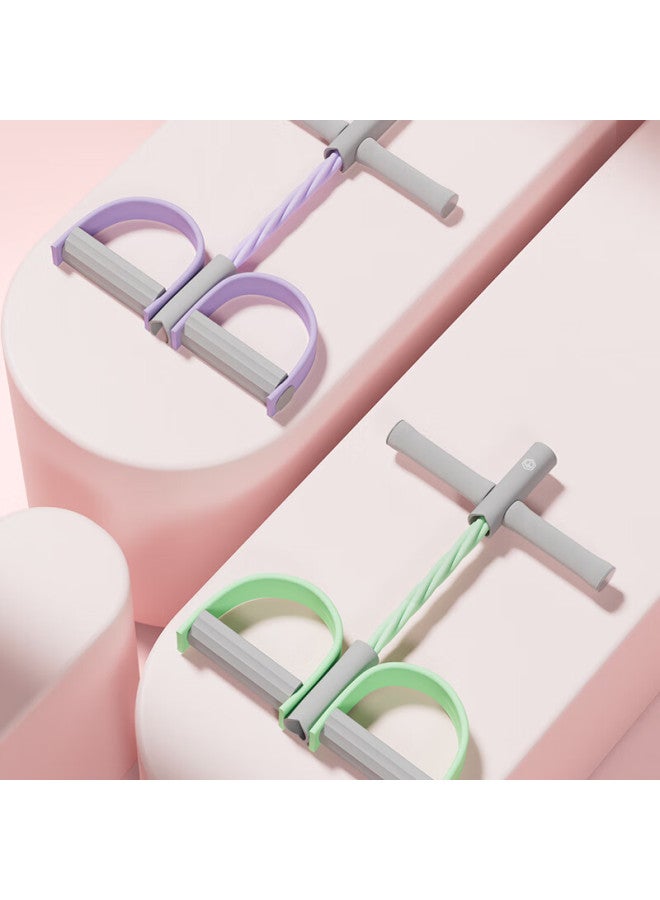 JD.com حزام مقاومة بدواسة القدم لليوغا حبل توتر معدات اللياقة البدنية مساعد الجلوس بدواسة القدم تجعيد البطن أخضر - Image 4