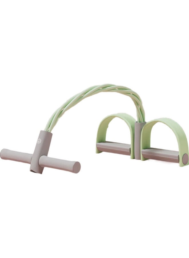 JD.com حزام مقاومة بدواسة القدم لليوغا حبل توتر معدات اللياقة البدنية مساعد الجلوس بدواسة القدم تجعيد البطن أخضر - Image 1