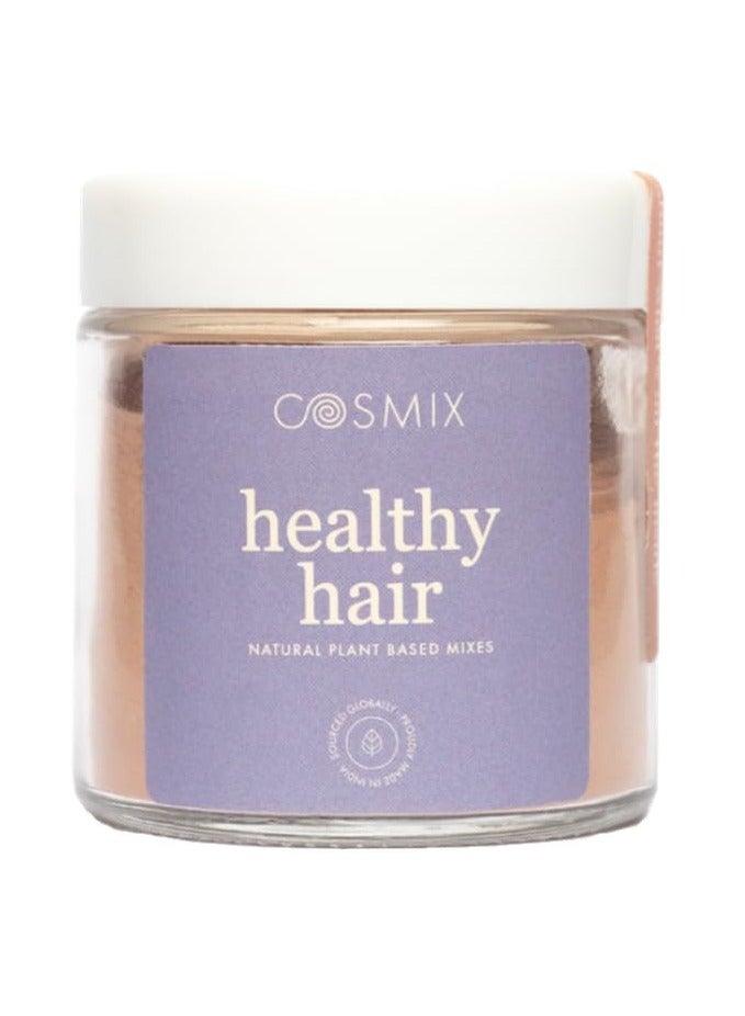 Cosmix Cosmex Healthy Hair - For Healthy Scalp & Hair - Biotin Booster - Superfood Blend With Berries, Amla & Bamboo Shoot - 60G - 40 Servings - No Preservatives No Added Sugar - Vegan Powder - Image 1
