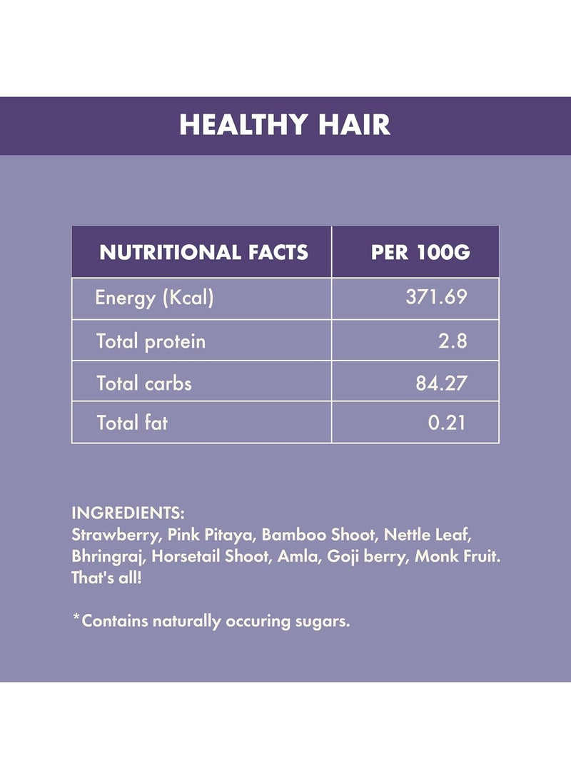 Cosmix Cosmex Healthy Hair - For Healthy Scalp & Hair - Biotin Booster - Superfood Blend With Berries, Amla & Bamboo Shoot - 60G - 40 Servings - No Preservatives No Added Sugar - Vegan Powder - Image 5