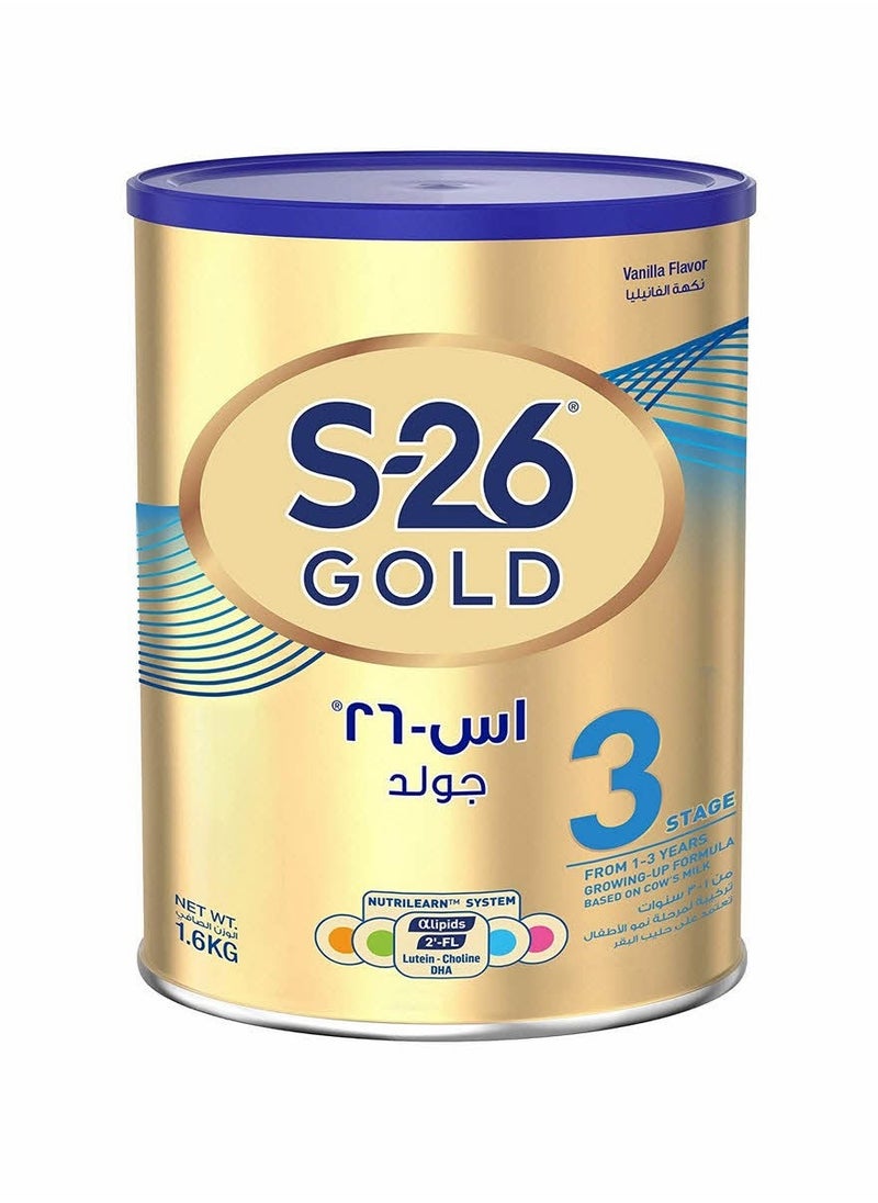S26 Progress Gold Formula Milk, Stage 3, 1-3 Years, 1.6 KG 
