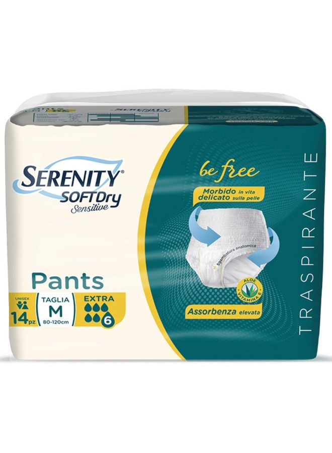SERENITY Adult Diaper Soft Dry Sensitive Pull-Up Briefs Pants Extra Medium 14's - Image 2