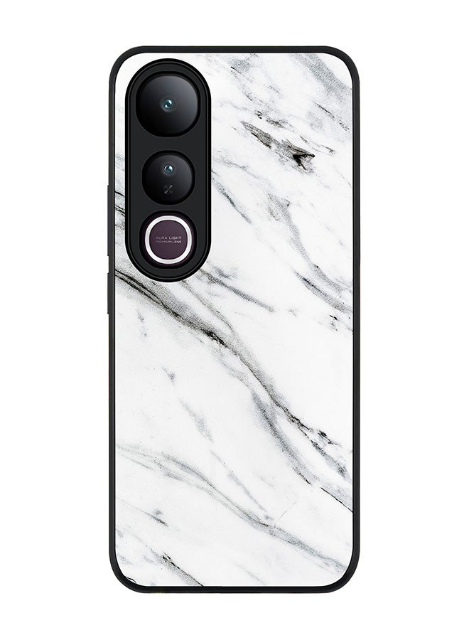 Stylizedd For vivo V50 Lite Case,Slim fit Camera Protection, Shockproof Thin Phone cover  - Marble Print Grey White