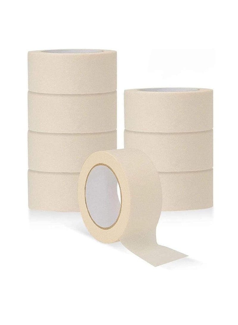 Libra Libra Heavy Duty Masking Tape (Ivory,2in x 20 Yard) Pack of 6  - Image 1