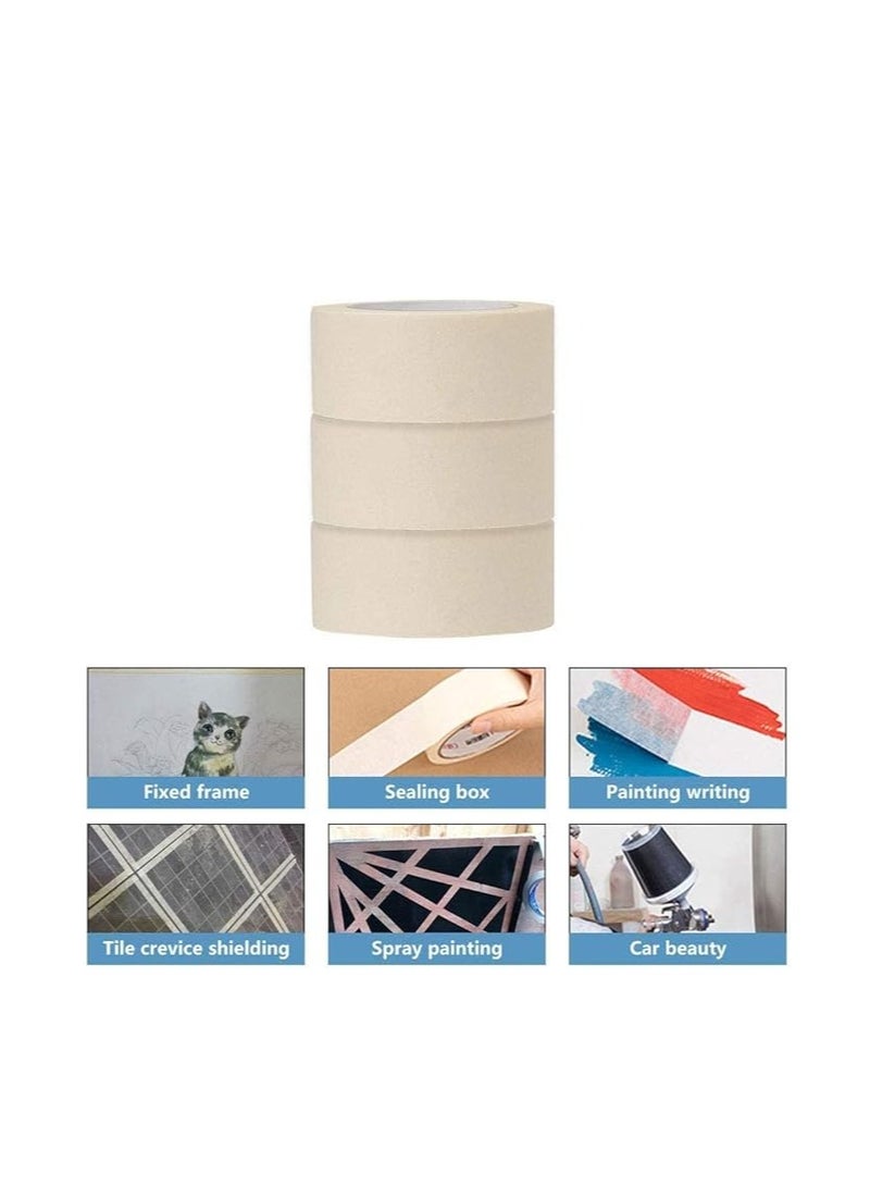 Libra Libra Heavy Duty Masking Tape (Ivory,2in x 20 Yard) Pack of 6  - Image 3
