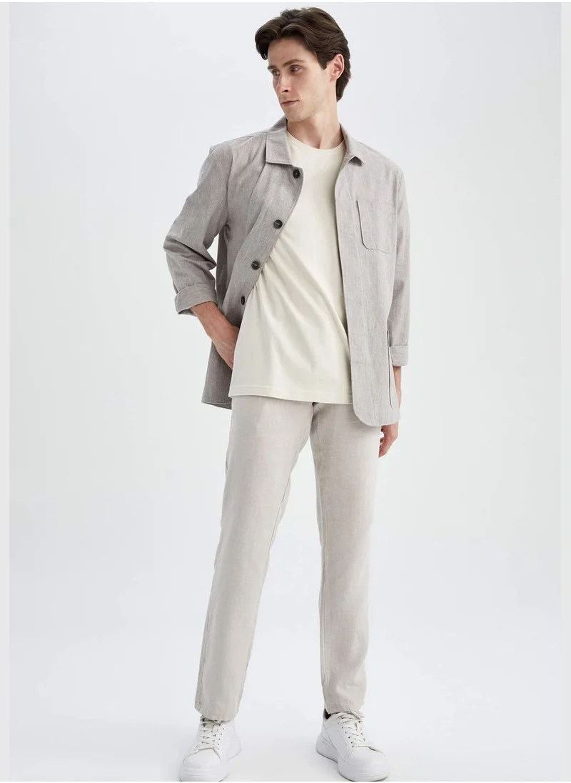ديفاكتو Man Relax Fit Polo Neck Blazer