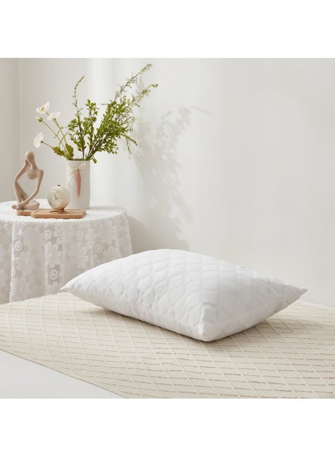 noon east High Quality Pillow Made Of Microfiber With Microfiber Filling Size: 50×70 Cm, Weight: 1000 Grams. White - Image 2