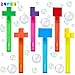 uoyoi Building Blocks Party Favors24Pcs Building Blocks Bubble Wands for KidsCute Bubble Wand for Birthday Party SuppliesClassroom Prizes Pinata Goodie Bag Stuffers Gifts - Image 3