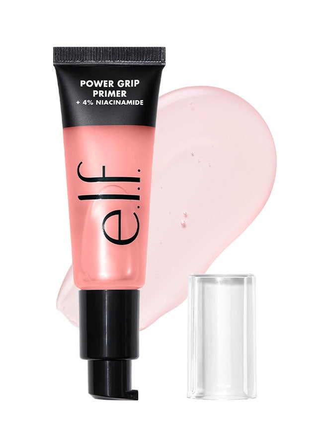 إلف باور جريب برايمر 4٪ نياسيناميد ، برايمر مرطب للوجه قائم على الجل ، يوحد البشرة وتفتيحها ، مكياج القابض ، نباتي وخالي من القسوة ، # وردي 24 مل - Image 1