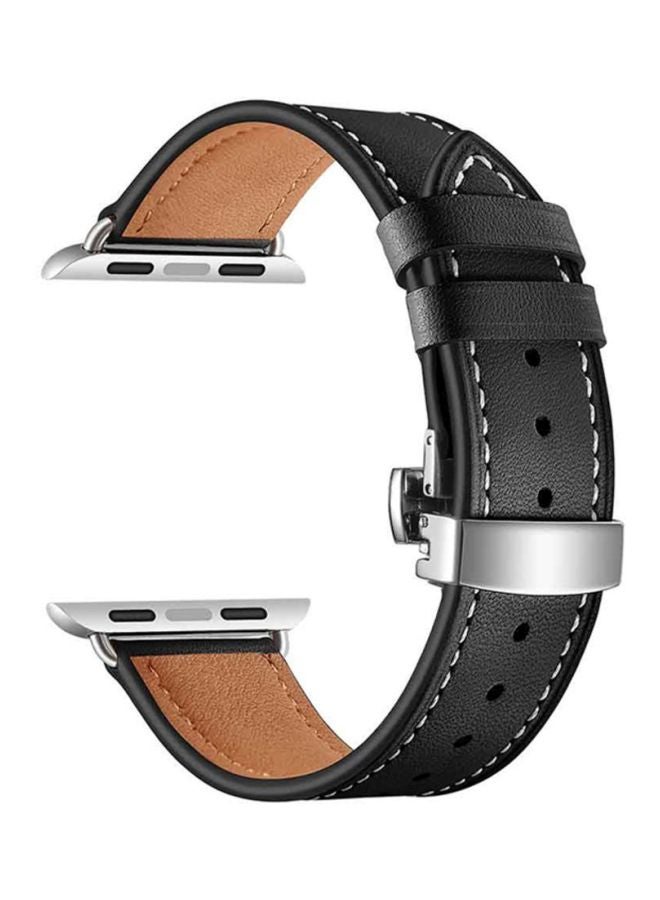 Replacement Strap For Apple Watch 42- 44mm Black - Image 1