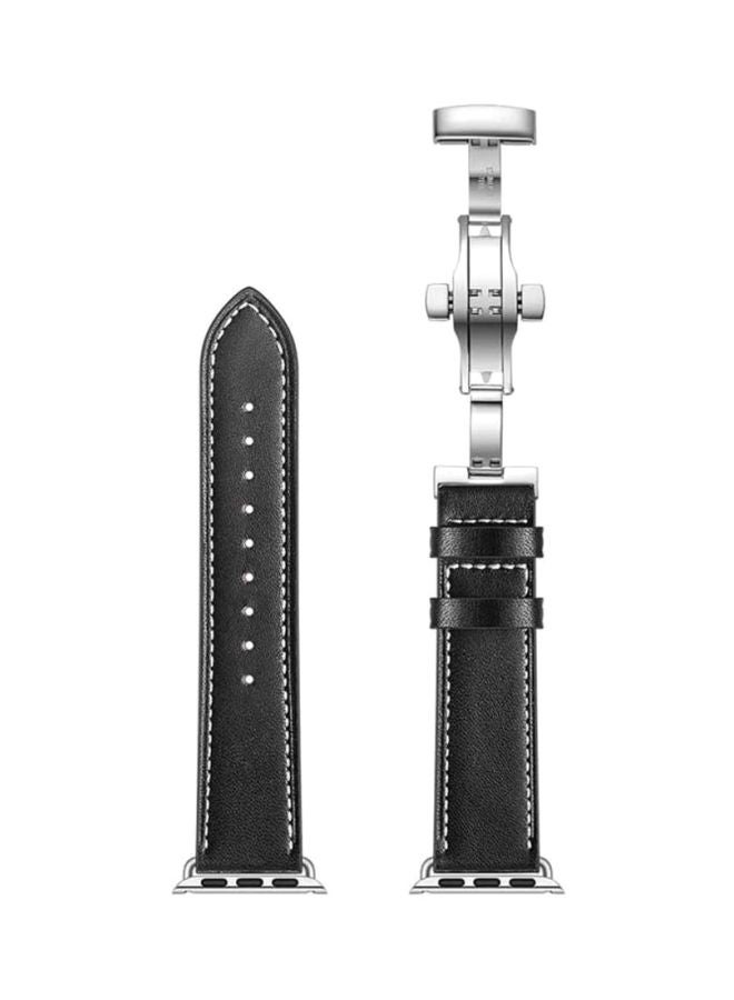 Replacement Strap For Apple Watch 42- 44mm Black - Image 2