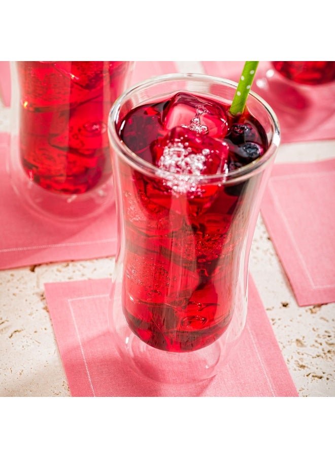 Restaurantware مناديل كوكتيل نابلوكس 4.5 × 4.5 بوصة، 50 مناديل مشروبات قابلة للتخلص - مناديل قطنية وردية ناعمة ومستدامة، عالية الامتصاص، للمناسبات مثل حفلات الزفاف أو أعياد الميلاد - Image 3