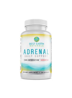 Best Earth Naturals Adrenal Support Supplement Cortisol Mgr With Rhodiola Rosea B Vitamins Ginger Root Ashwagandha Licorice And More For Adrenal 30 Count  - Image 1