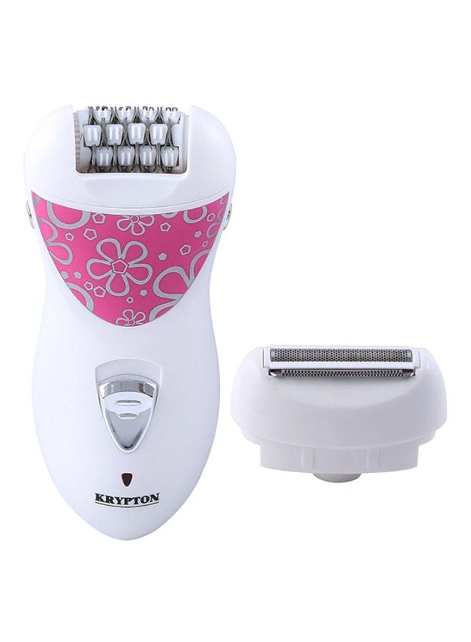 KRYPTON Rechargeable Epilator White/Pink - Image 1