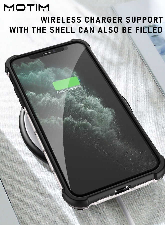 Motim Honeycomb Design Transparent Case for iPhone 14 Drop Protection Phone Case, Hard Back TPU Bumper Shockproof Anti-Scratch Cover - Image 3