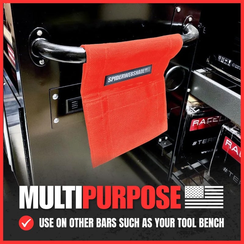 SPIDERWEBSHADE Jeep Wrangler GrabBag Storage Pouch Organizer - Red - Image 4