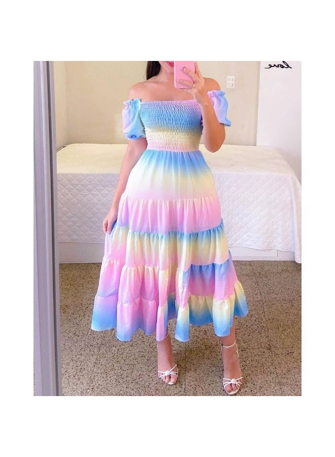 general 2025-2026 Women's Dress - Elegant French Style Fresh Print Fashion - Image 1