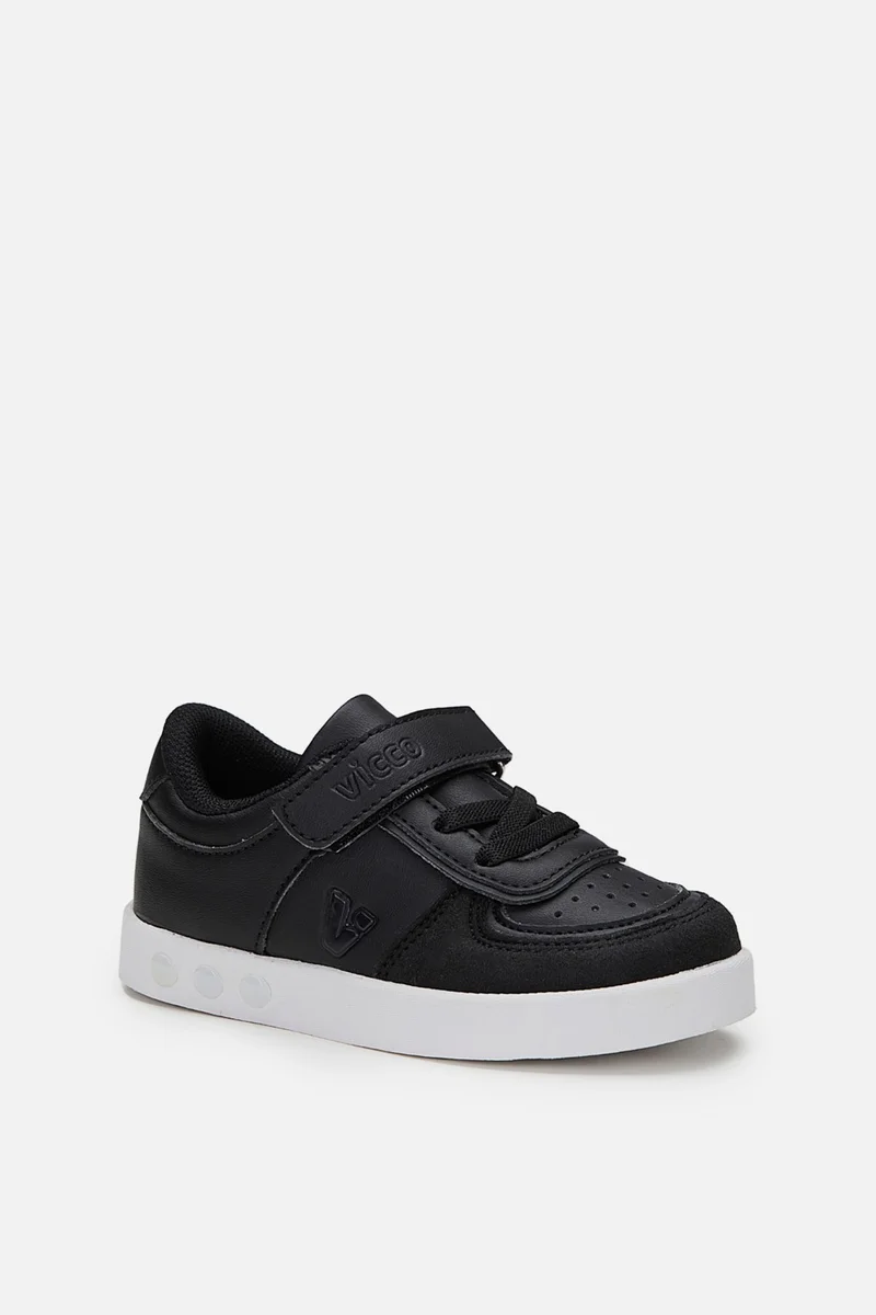 VICCO Sam 313.X21K.130 Boy Lighted Sneaker Shoes Black White 22-30