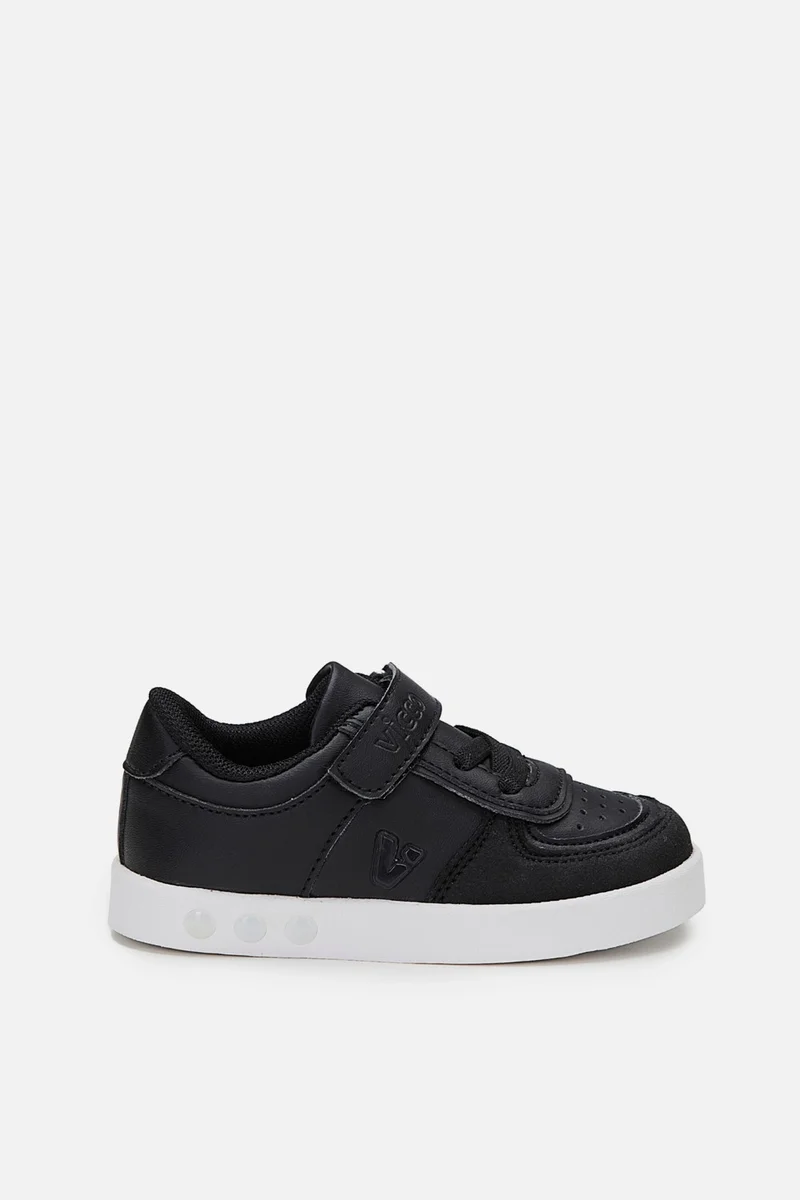 VICCO Sam 313.X21K.130 Boy Lighted Sneaker Shoes Black White 22-30
