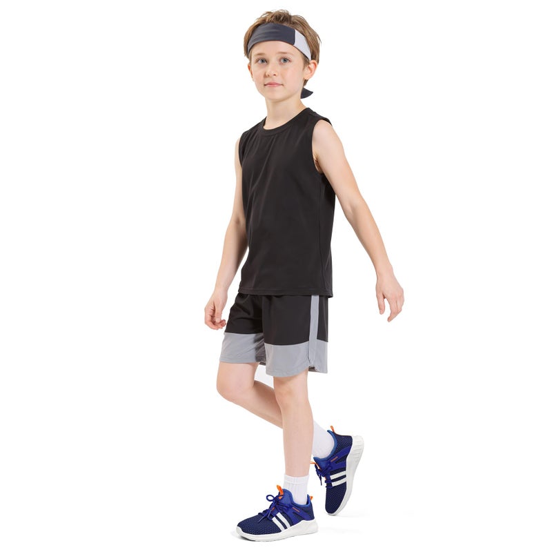 RUNSIDE Boys Girls Tennis Shoes Kids Lightweight Breathable Sneakers Lace-up Running Athletic Shoes for Toddler/Little Kid/Big Kid Blue - Image 2