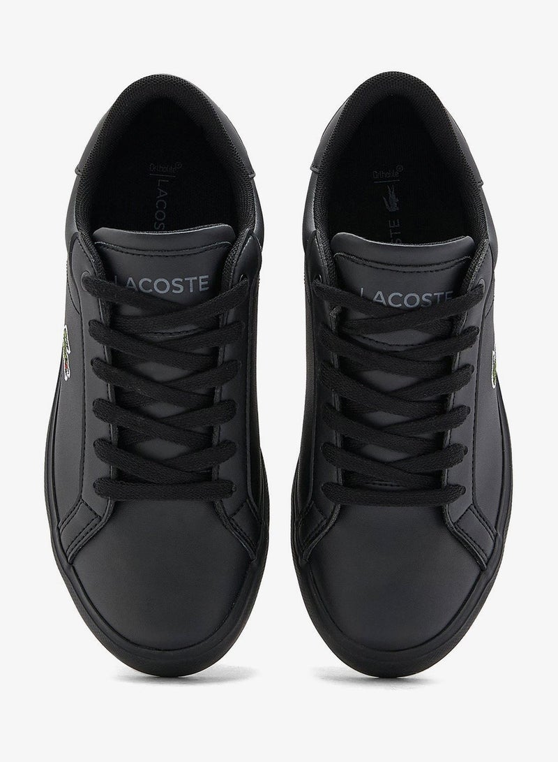 LACOSTE Kids Vulcanized Lace Up Low Top Sneakers - Image 4