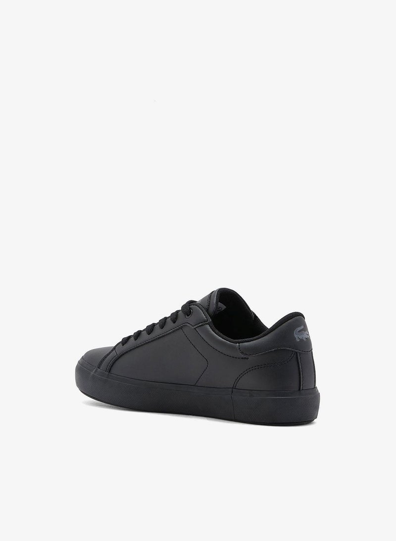 LACOSTE Kids Vulcanized Lace Up Low Top Sneakers - Image 2