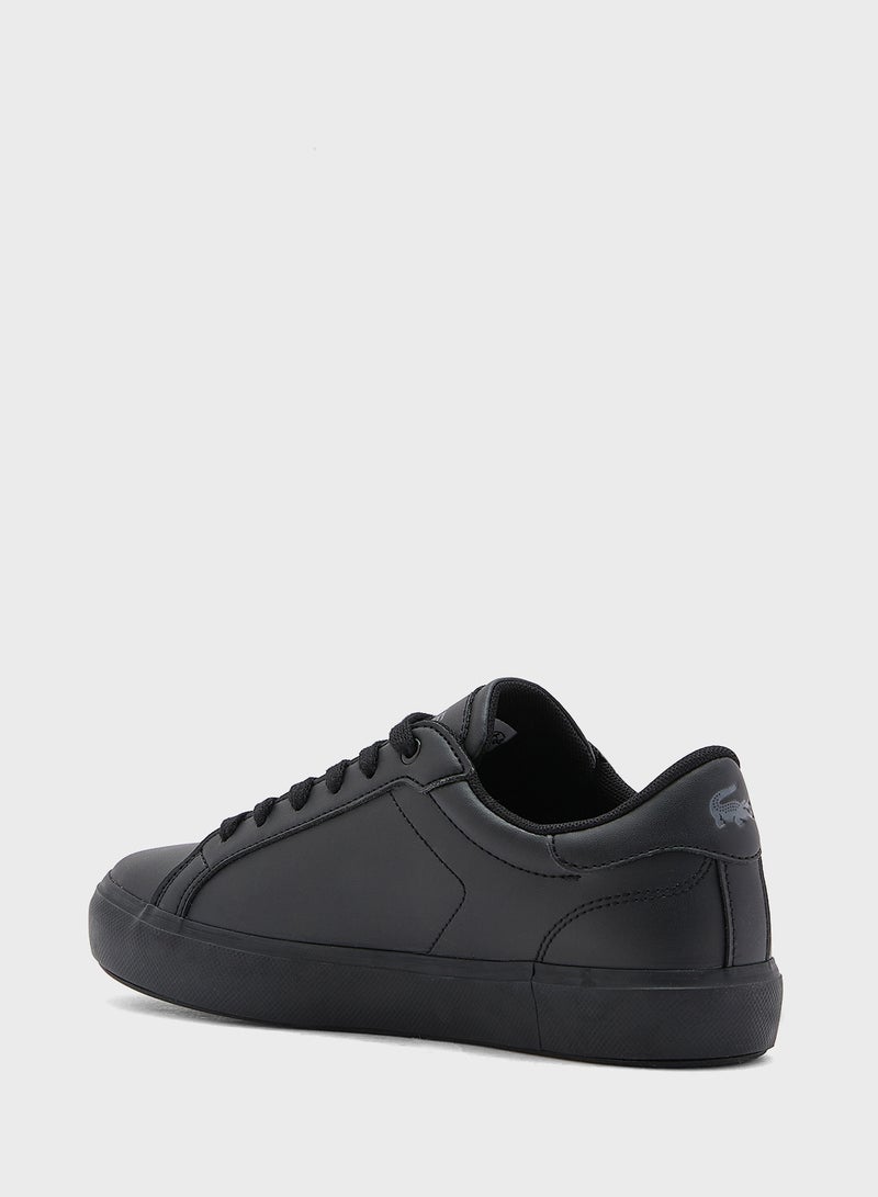 LACOSTE Kids Vulcanized Lace Up Low Top Sneakers  - Image 2