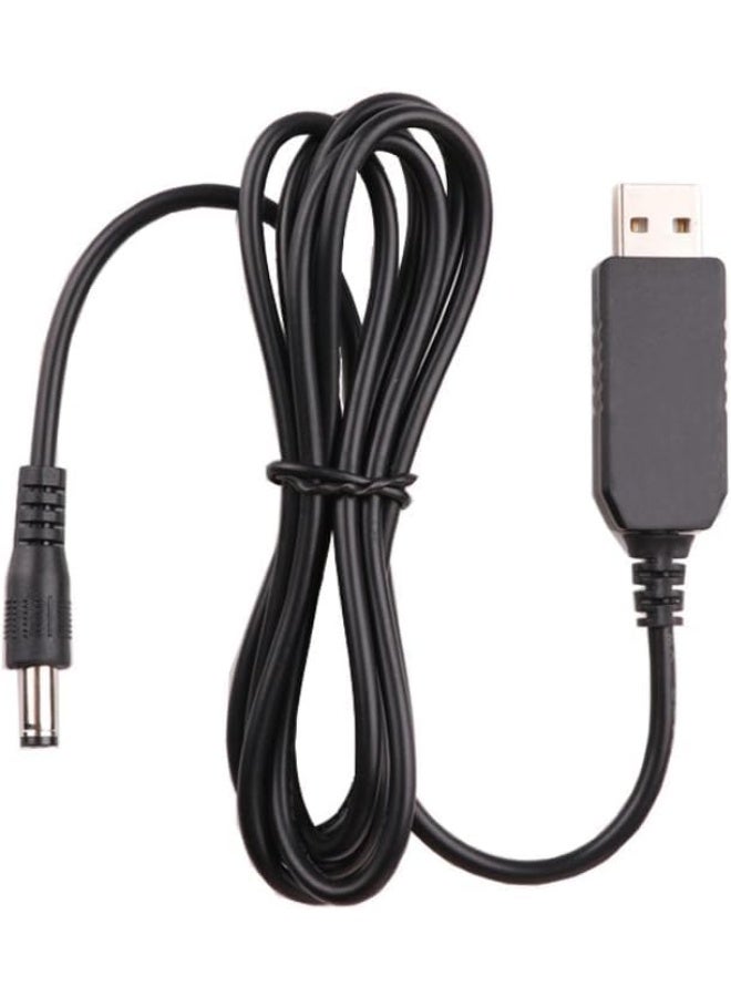 Multi-Voltage USB to DC Router Power Cable – 5V to 12V for Power Bank Use – 5.5 x 2.1mm Plug - Image 2