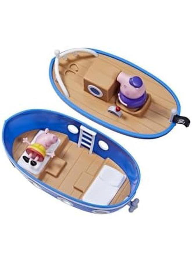 بيبا بيغ لعبة كابينة قارب الجد خنزير لمرحلة ما قبل المدرسة، 1 شكل عجلات دوارة قابلة للإزالة للأعمار من 3 سنوات فما فوق - Image 3