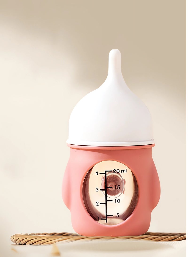 KASTWAVE Kitten Bottles for Nursing,Puppy Bottles for Nursing Puppy Milk, Anti-Choking Puppy Feeder Design, for Feeding Newborn Pets (Pink, 20ml) - Image 1