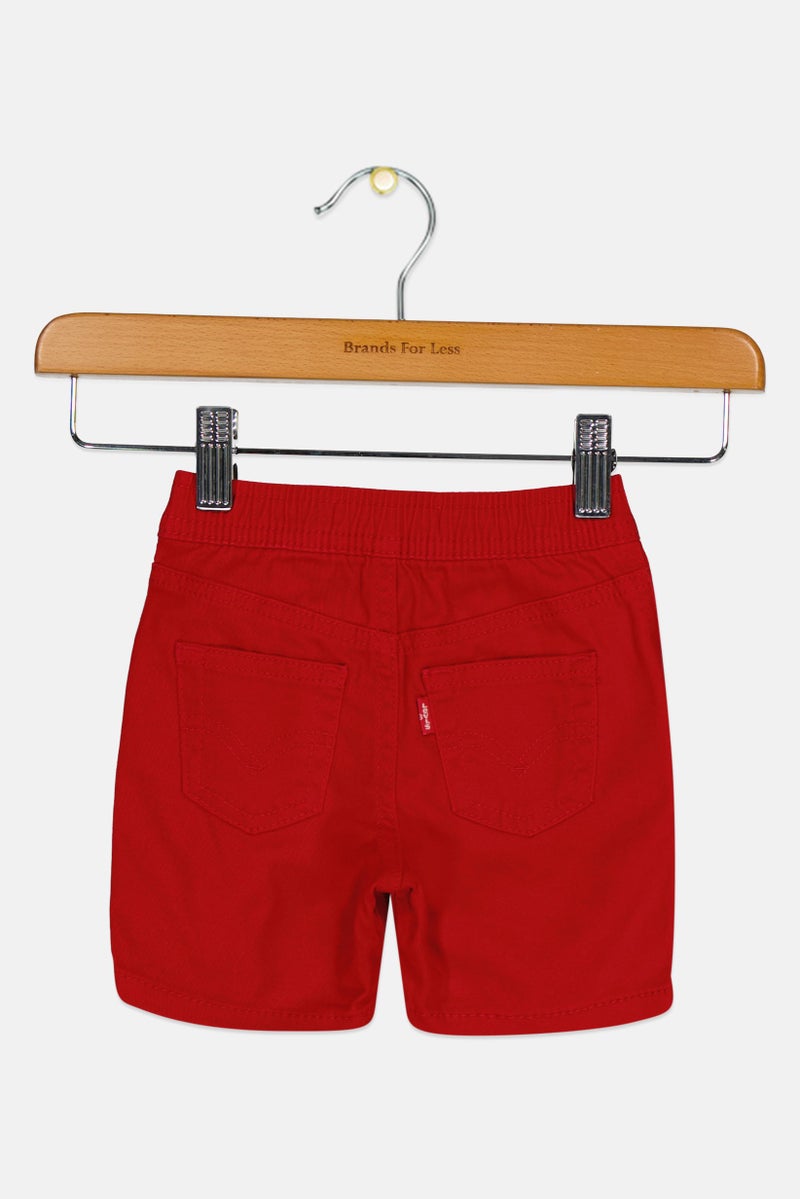 Levi's Toddlers Boy Solid Basic Shorts, Red - Image 2