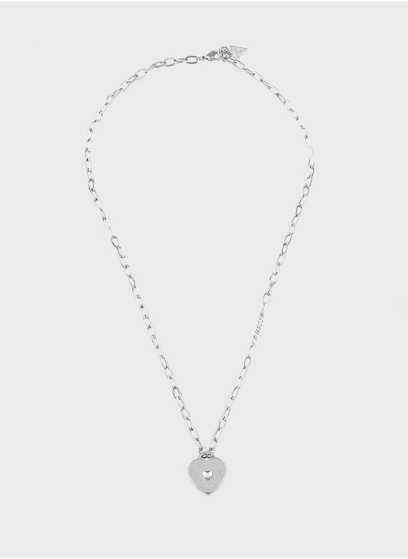 GUESS Jubn05060Jwrht/U 21 Inch Heart Charm Necklace  - Image 2