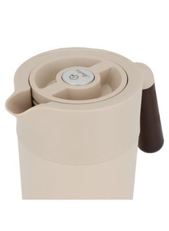 Alsaif Gallery Tara Thermos Light Brown With Wooden Handle 1.2L  - Image 4