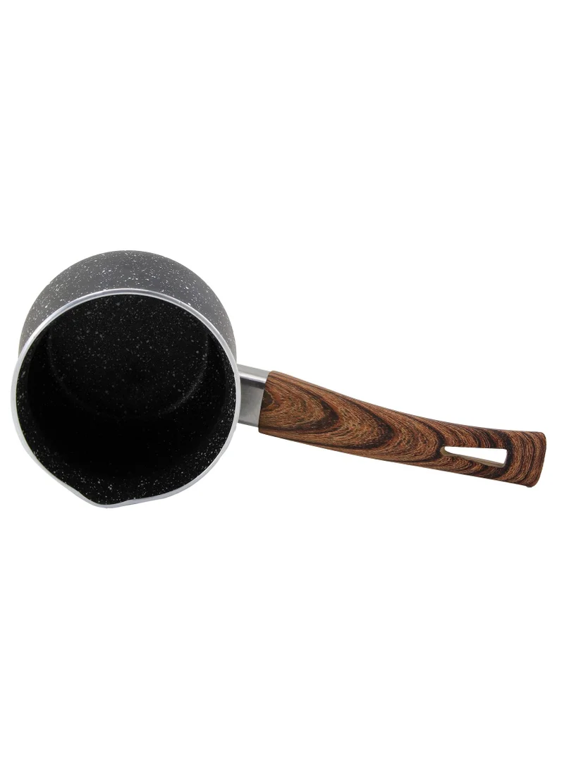 Wilson Black Granite Coffee Warmer with Wooden Soft Touch Handle 10cm