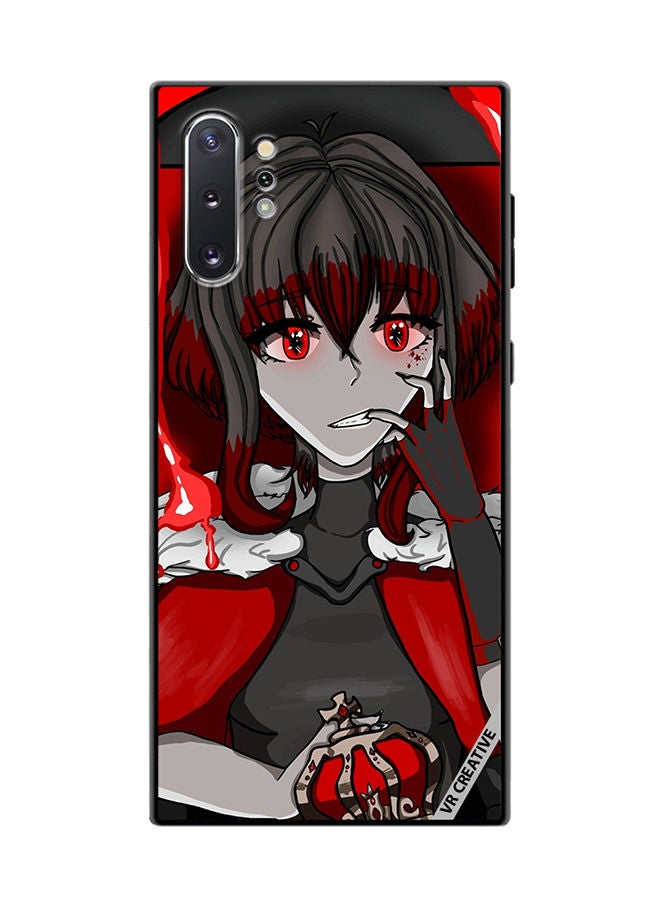VR CREATIVE Protective Case Cover For Samsung Galaxy Note10 Plus 5G Portrait Of Anime Character Girl Design Multicolour - Image 1