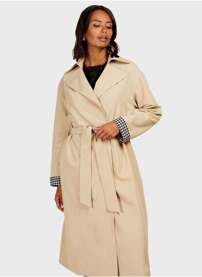 Little Mistress - Tie Detail Wrap Dress - Image 1