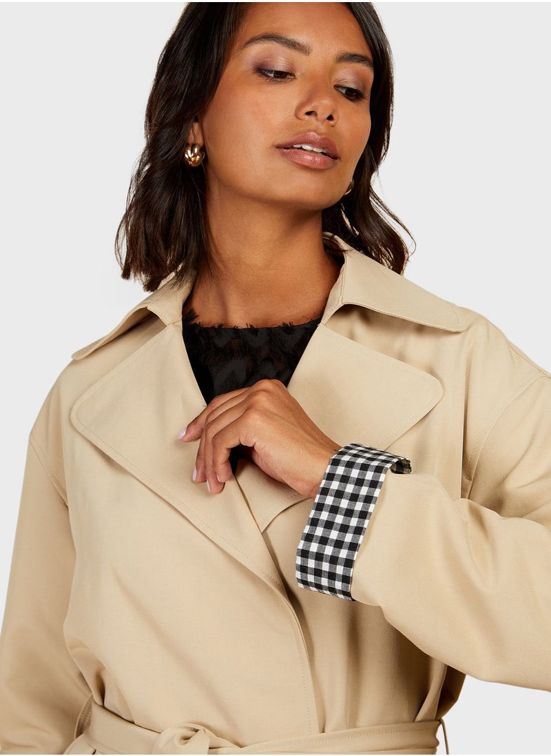 Little Mistress - Tie Detail Wrap Dress - Image 1