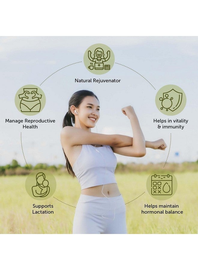 Neuherbs Shatavari Tablet | Ayurveda Herbal Supplement For Women's Hormonal Health | Promotes Lactation | 100% Pure & Natural - 60 Tablets - Image 2