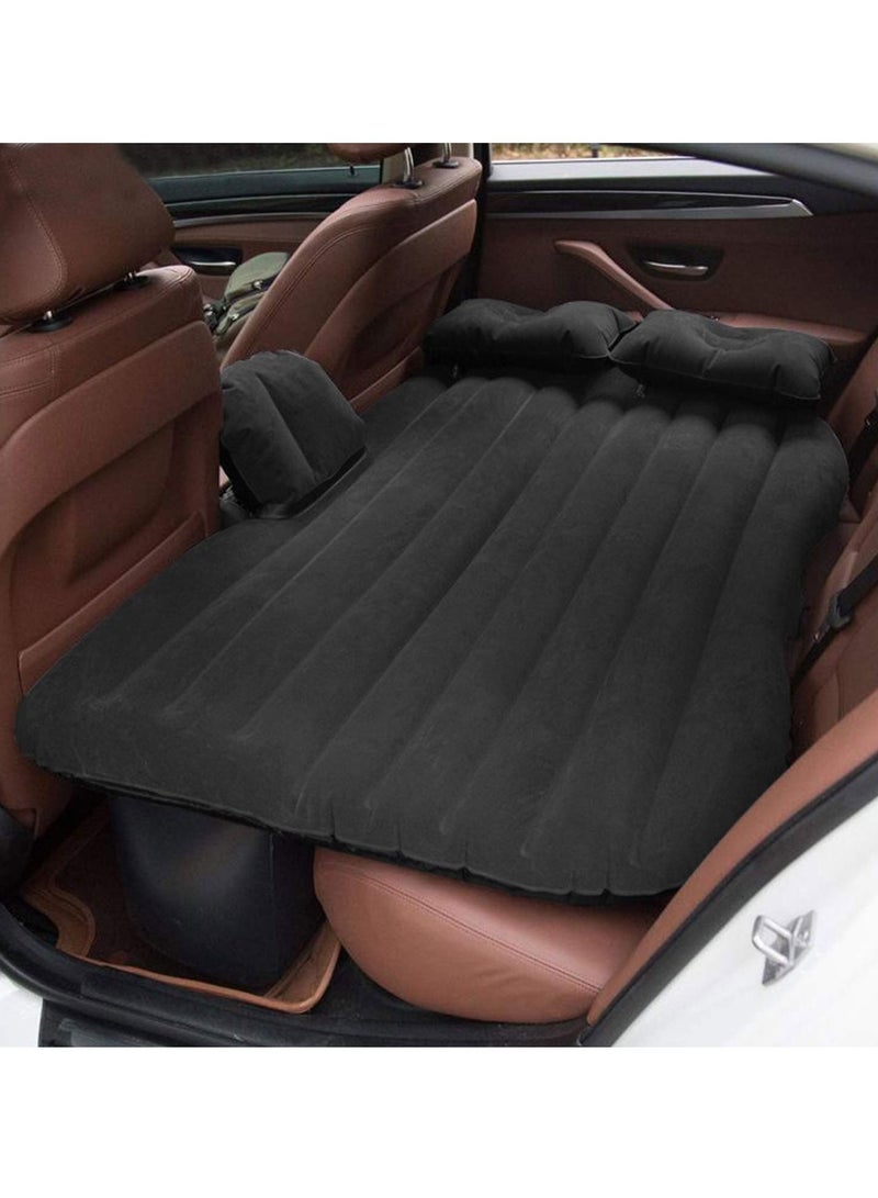 DubaiGallery Car Air Mattress Travel Inflatable Back Seat Air Bed Cushion with Auto Pump and Two Pillows, Portable Camping Vacation Rest Sleeping - Image 1