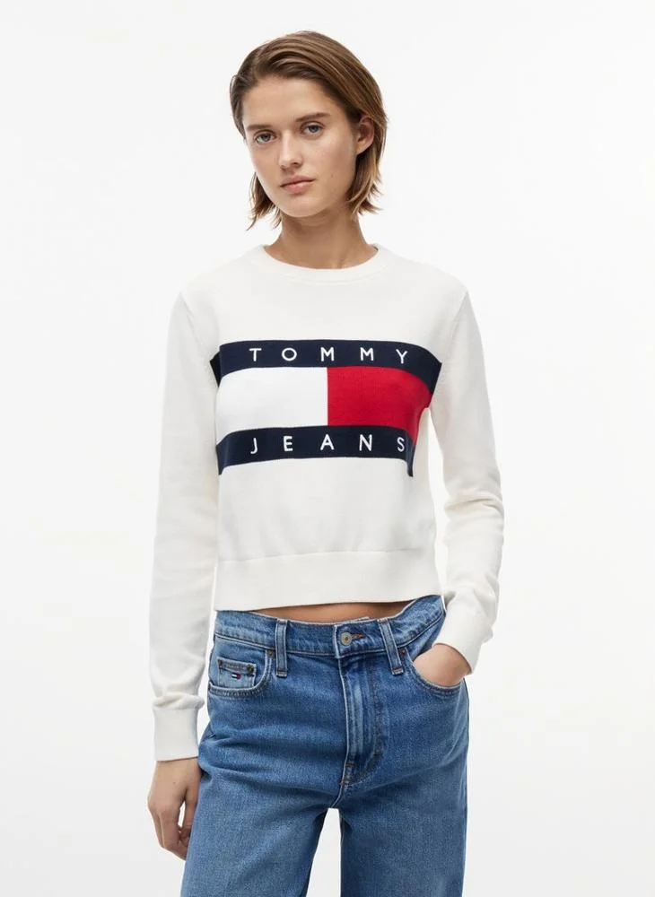 Tommy Jeans Flag Crew Neck Jumper