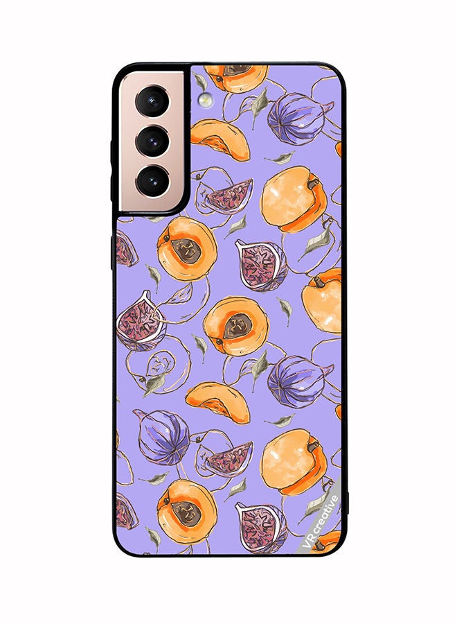 VR CREATIVE Protective Case Cover For Samsung Galaxy S21 Plus 5G Louryxappricot Design Multicolour - Image 1