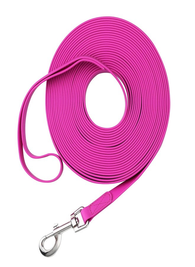 Qiaosite Waterproof Long Leash Durable Dog Recall Training Lead Great for Outdoor Hiking, Training, Yard, Beach and Swimming (Purple, 10ft) - Image 1